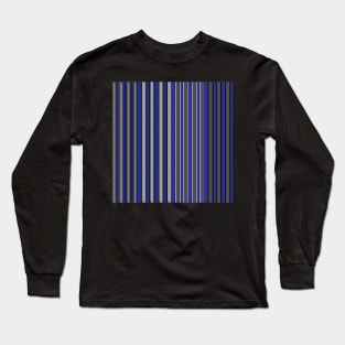 Blue and grey stripe pattern Long Sleeve T-Shirt